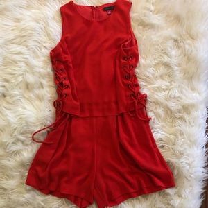 Vince Camuto red romper
